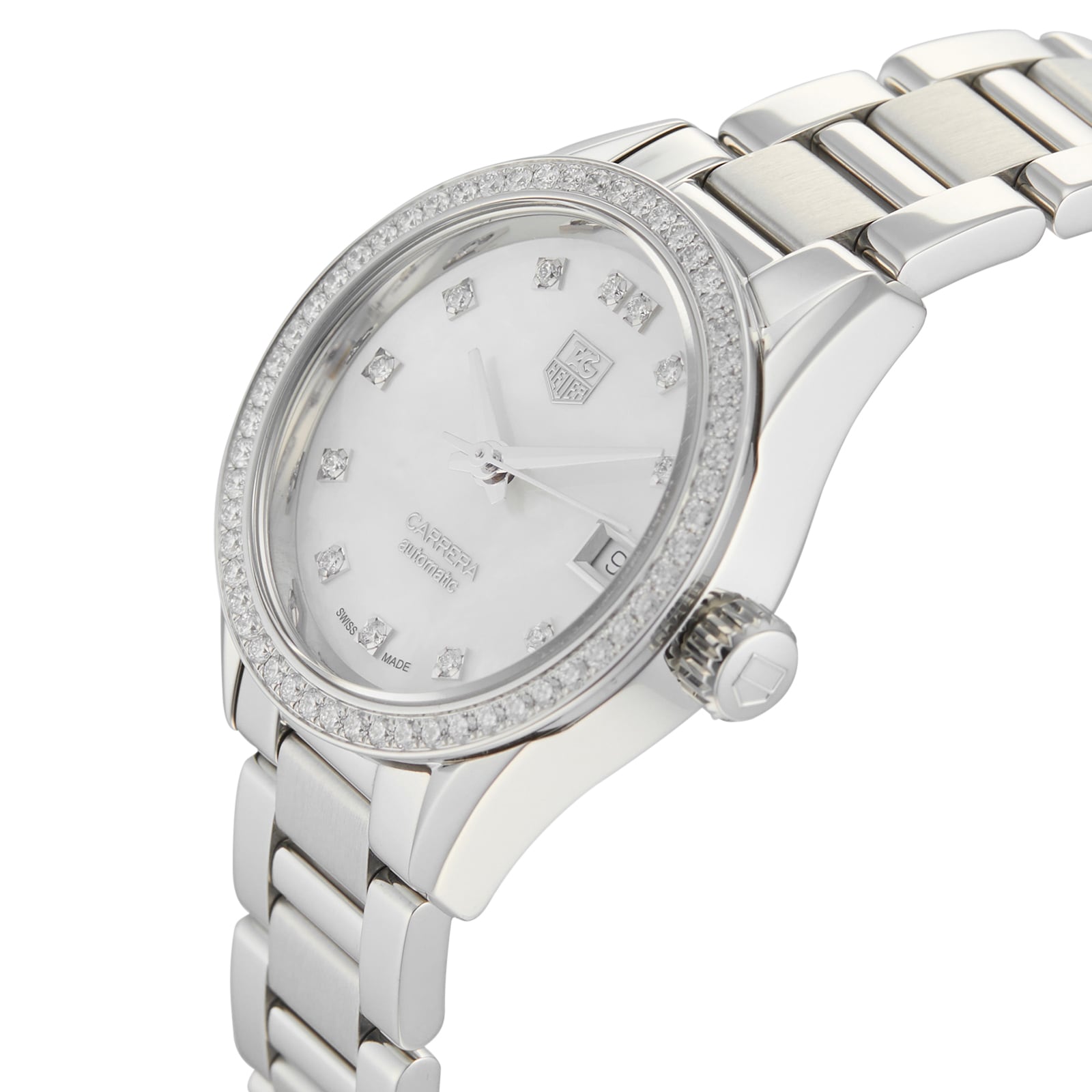 Pre Owned TAG Heuer Carrera Ladies Watch WAR2415.BA0776