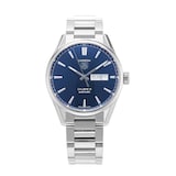 Pre-Owned TAG Heuer Pre-Owned TAG Heuer Carrera Calibre 5 Blue Steel Mens Watch WAR201E.BA0723