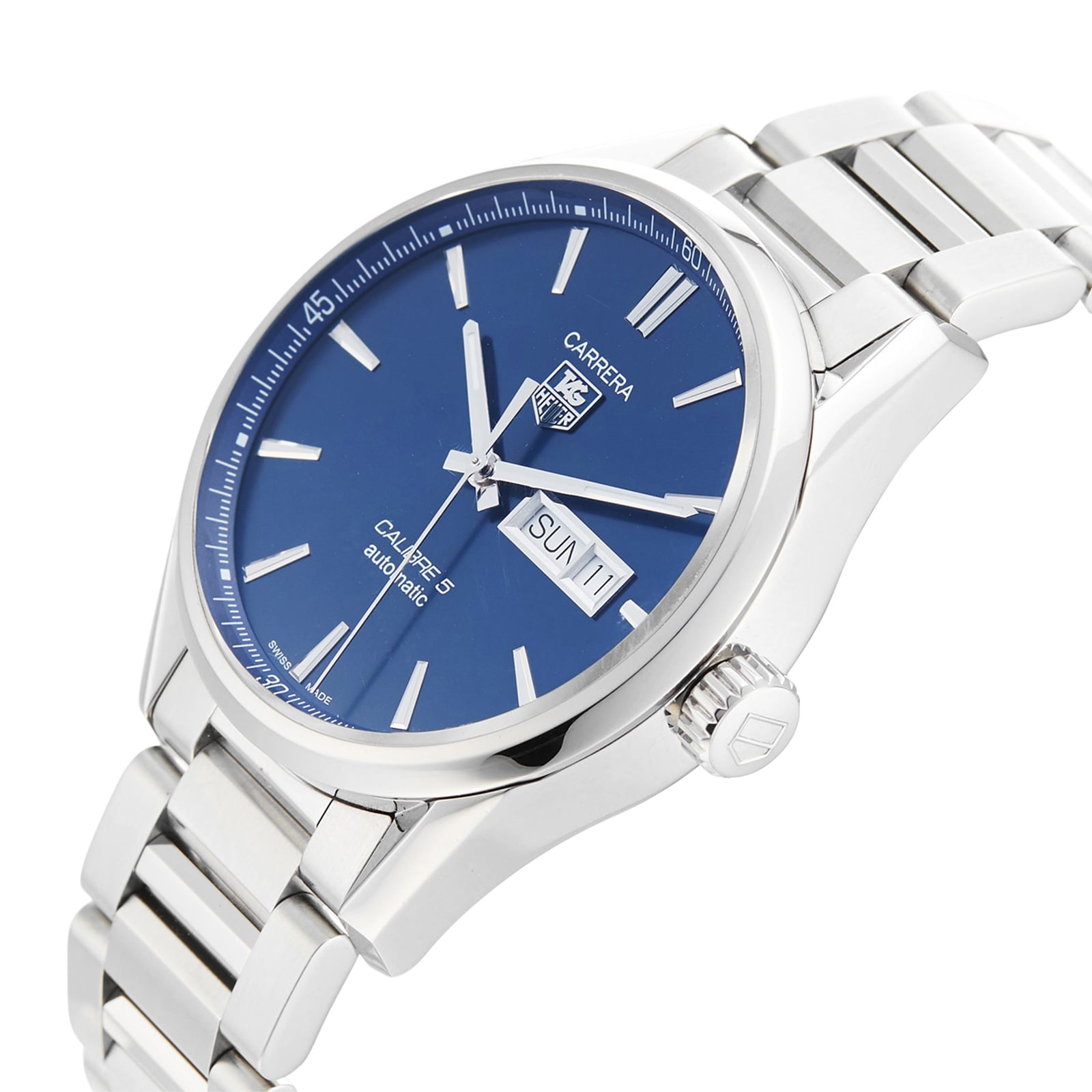 Tag heuer carrera discount calibre 5 blue