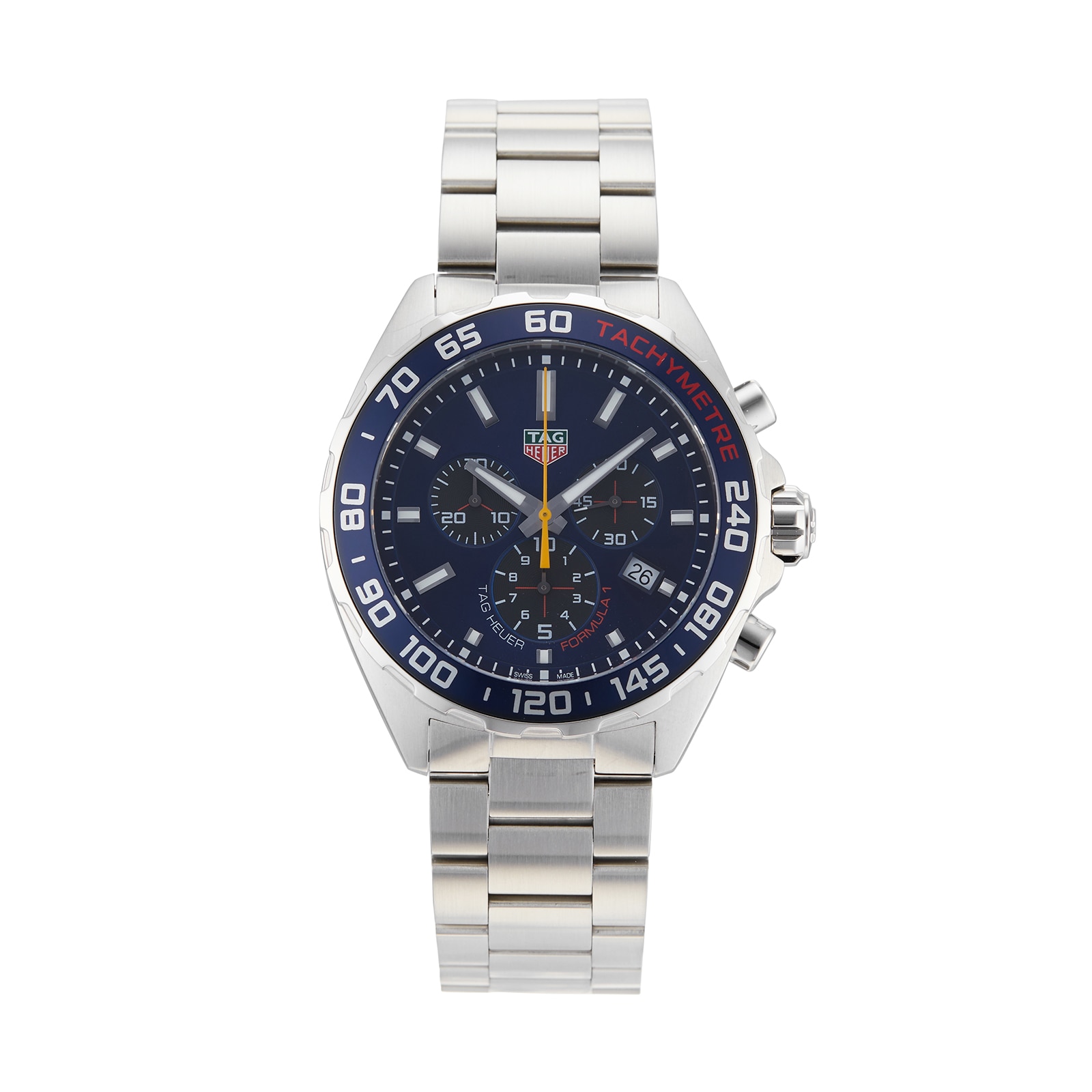 Tag heuer formula 1 chronograph blue dial men's outlet watch