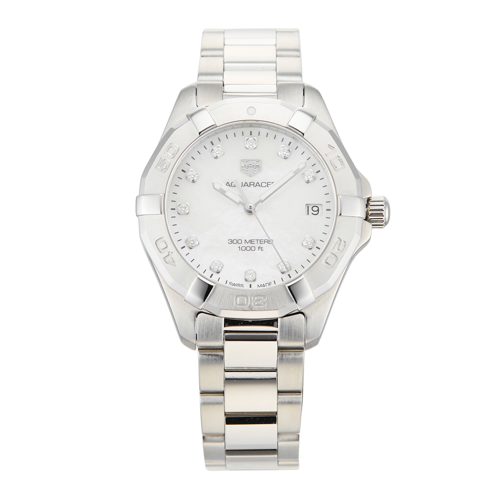 Pre-Owned TAG Heuer Pre-Owned TAG Heuer Aquaracer Ladies Watch WBD1314.BA0740 Pre-Owned TAG Heuer Pre-Owned TAG Heuer Aquaracer Ladies Watch WBD1314.BA0740
