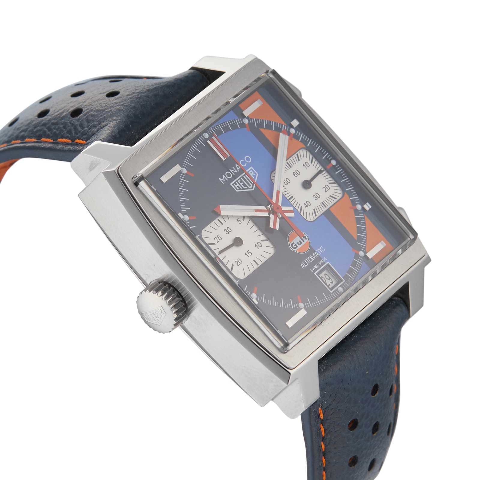 Pre-Owned TAG Heuer Monaco Gulf Special Edition Mens Watch CAW211R.FC6401