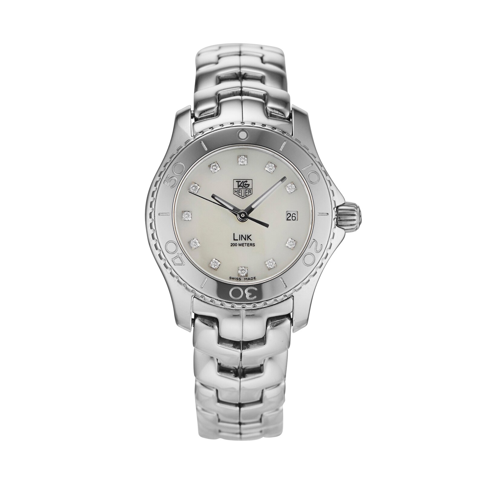 Pre-Owned TAG Heuer Pre-Owned TAG Heuer Link Ladies Watch WJ1319-0 Pre-Owned TAG Heuer Pre-Owned TAG Heuer Link Ladies Watch WJ1319-0