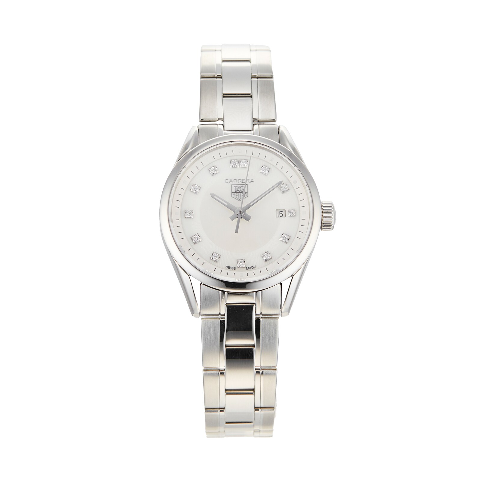 Pre-Owned TAG Heuer Pre-Owned TAG Heuer Carrera Ladies Watch WV1411.BA0793 Pre-Owned TAG Heuer Pre-Owned TAG Heuer Carrera Ladies Watch WV1411.BA0793