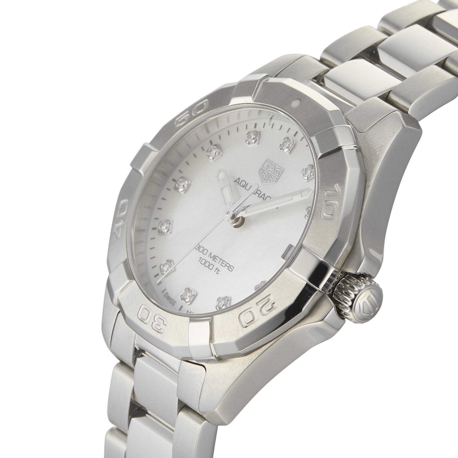 Pre-Owned TAG Heuer Pre-Owned TAG Heuer Aquaracer Ladies Watch WBD1314.BA0740 Pre-Owned TAG Heuer Pre-Owned TAG Heuer Aquaracer Ladies Watch WBD1314.BA0740