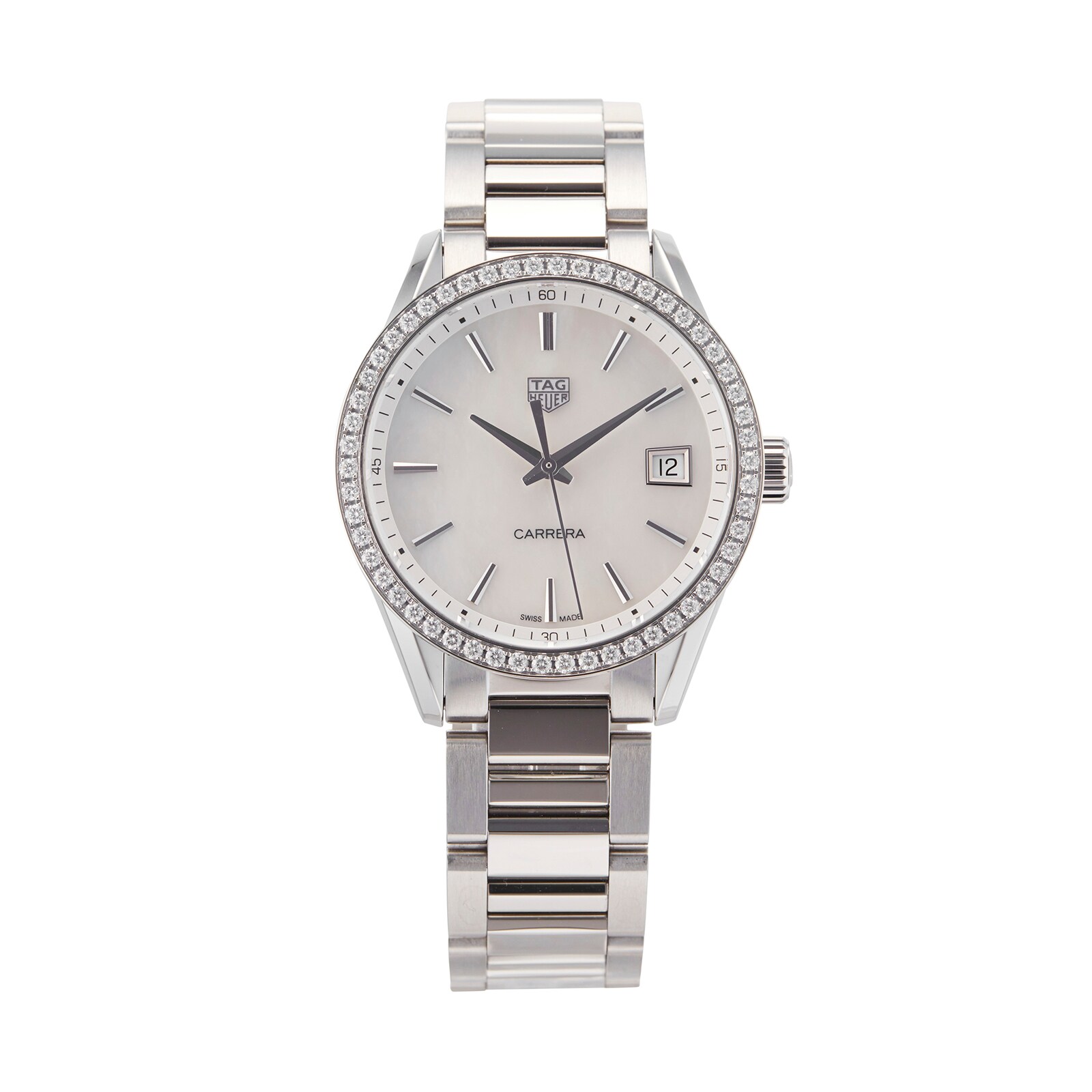 Pre-Owned TAG Heuer Pre-Owned TAG Heuer Carrera Ladies Watch WBK1316.BA0652 Pre-Owned TAG Heuer Pre-Owned TAG Heuer Carrera Ladies Watch WBK1316.BA0652