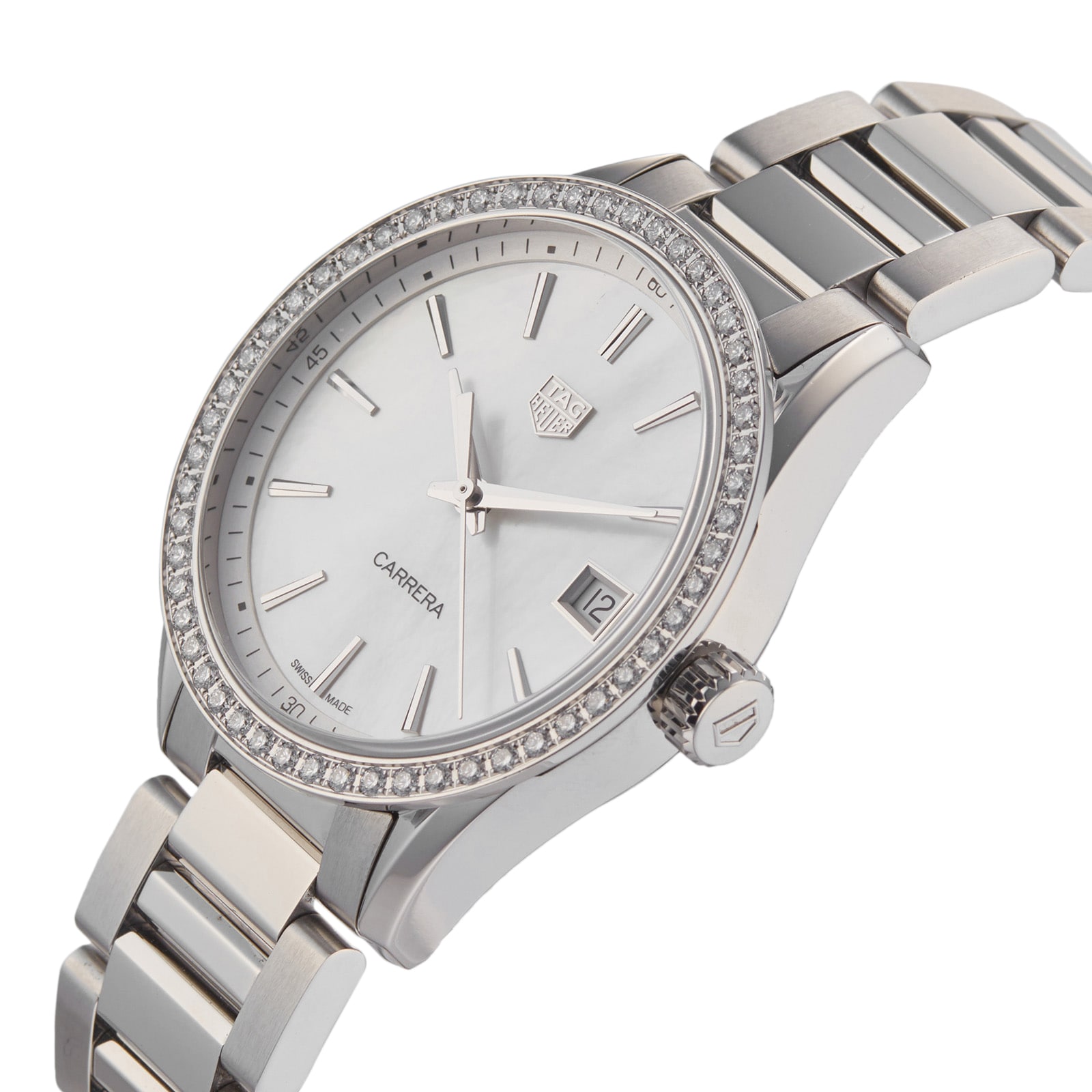 Pre Owned TAG Heuer Carrera Ladies Watch WBK1316.BA0652