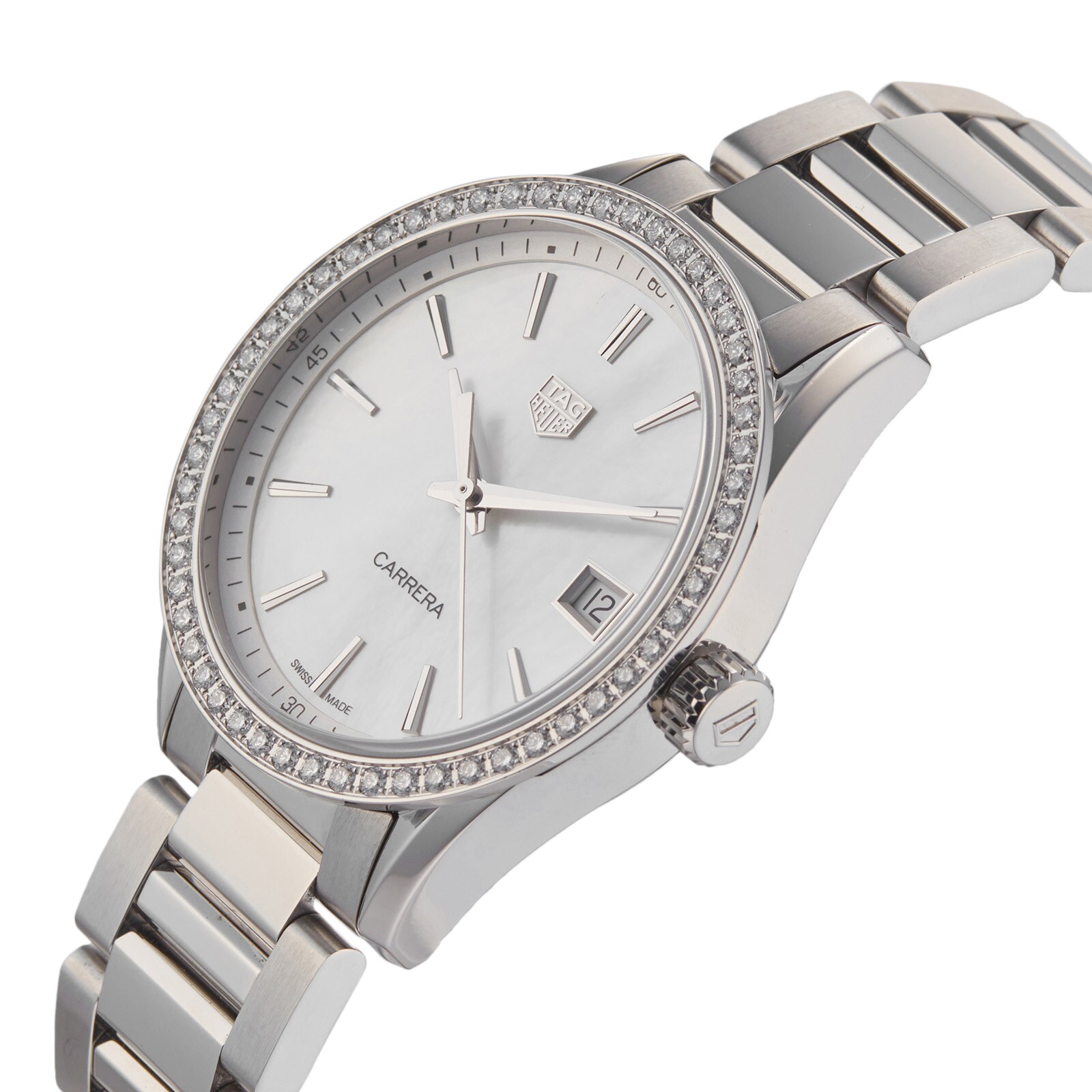 Pre-Owned TAG Heuer Pre-Owned TAG Heuer Carrera Ladies Watch WBK1316.BA0652 Pre-Owned TAG Heuer Pre-Owned TAG Heuer Carrera Ladies Watch WBK1316.BA0652
