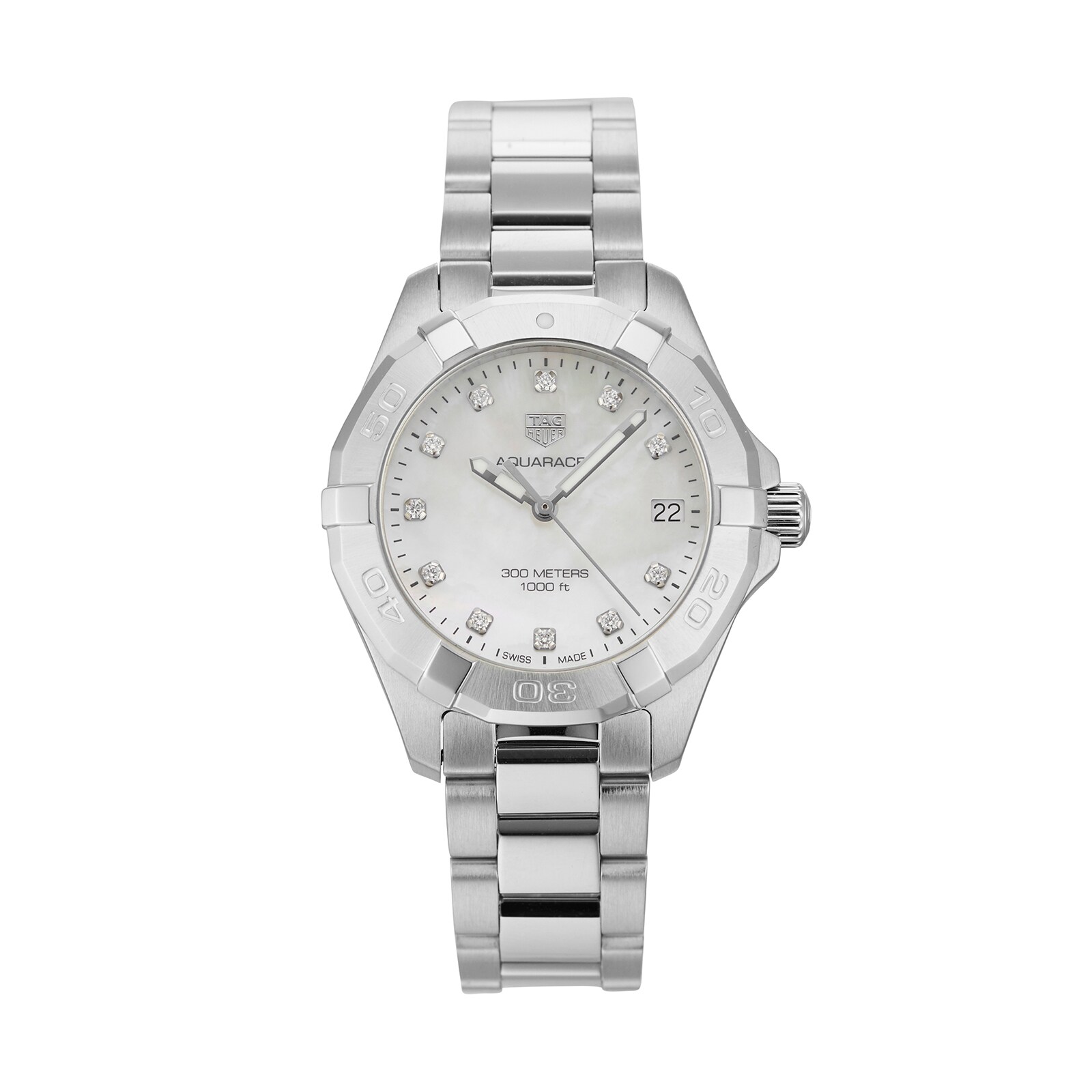 Pre-Owned TAG Heuer Pre-Owned TAG Heuer Aquaracer Ladies Watch WBD1314.BA0740 Pre-Owned TAG Heuer Pre-Owned TAG Heuer Aquaracer Ladies Watch WBD1314.BA0740