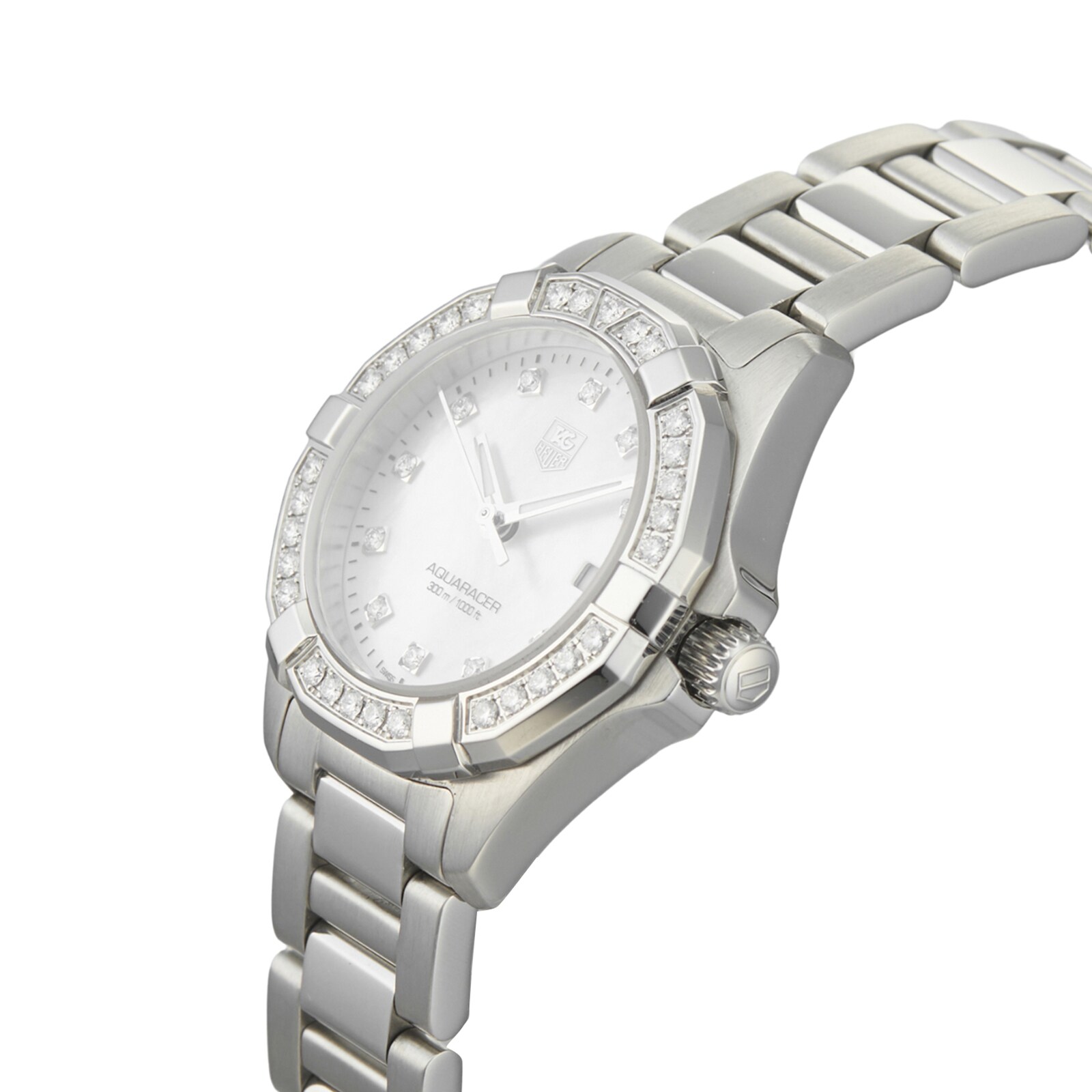 Pre-Owned TAG Heuer Pre-Owned TAG Heuer Aquaracer Ladies Watch WAY1414.BA0920 Pre-Owned TAG Heuer Pre-Owned TAG Heuer Aquaracer Ladies Watch WAY1414.BA0920