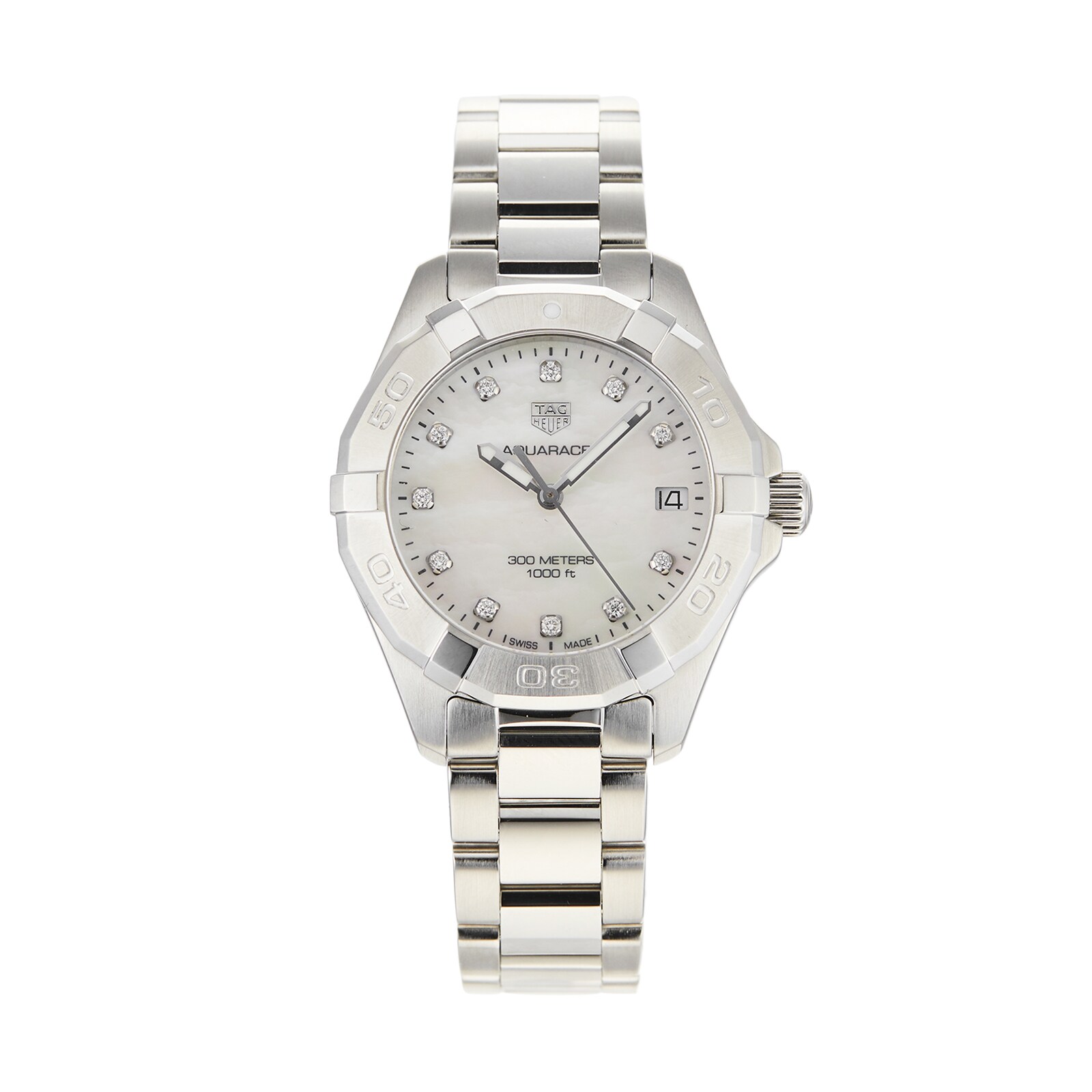 Pre-Owned TAG Heuer Pre-Owned TAG Heuer Aquaracer Ladies Watch WBD1314.BA0740 Pre-Owned TAG Heuer Pre-Owned TAG Heuer Aquaracer Ladies Watch WBD1314.BA0740