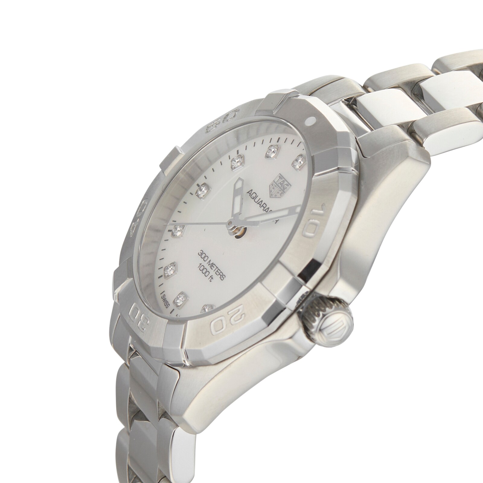 Pre-Owned TAG Heuer Pre-Owned TAG Heuer Aquaracer Ladies Watch WBD1314.BA0740 Pre-Owned TAG Heuer Pre-Owned TAG Heuer Aquaracer Ladies Watch WBD1314.BA0740