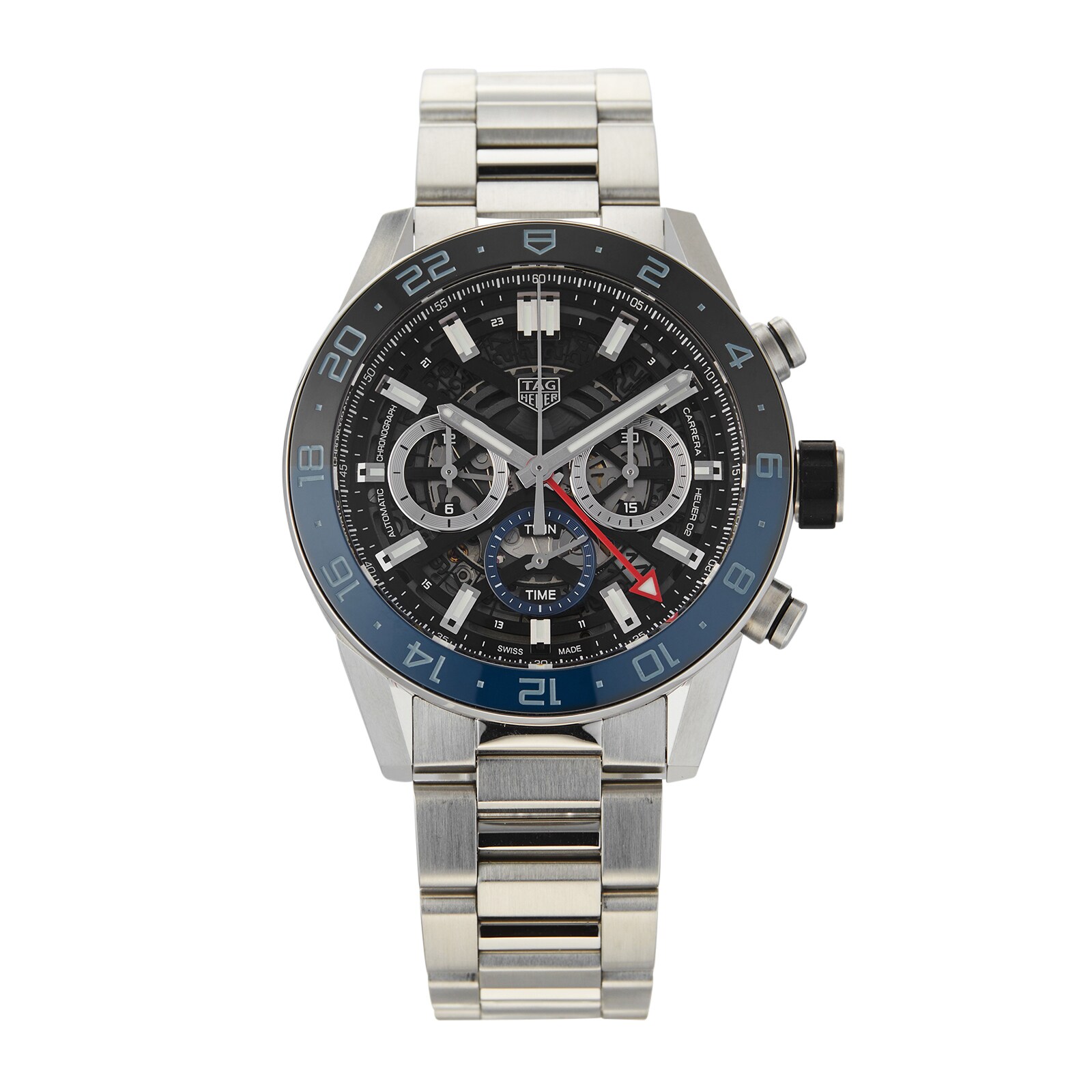 Pre-Owned TAG Heuer Carrera Chronograph Twin-Time CBG2A1Z.BA0658