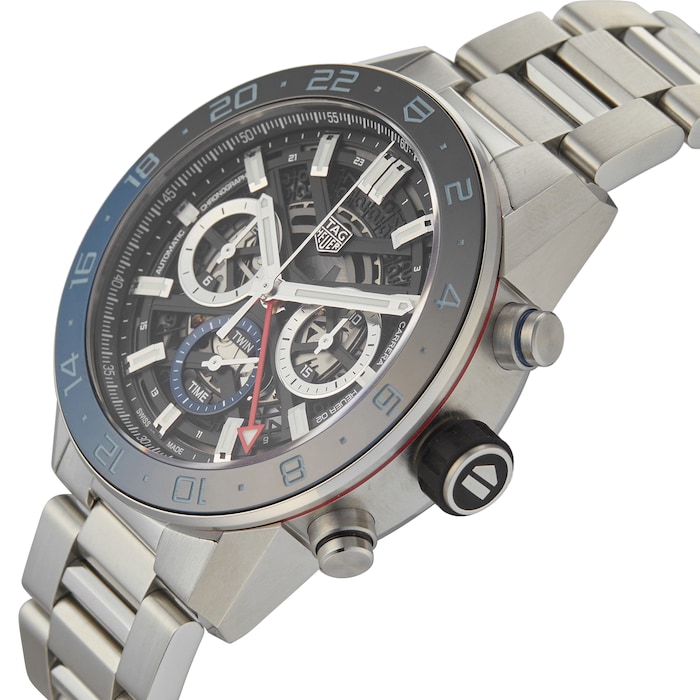 Pre-Owned TAG Heuer Carrera Chronograph Twin-Time CBG2A1Z.BA0658