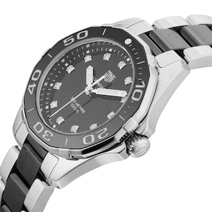 Pre-Owned TAG Heuer Aquaracer 35mm Stainless Steel and Ceramic
