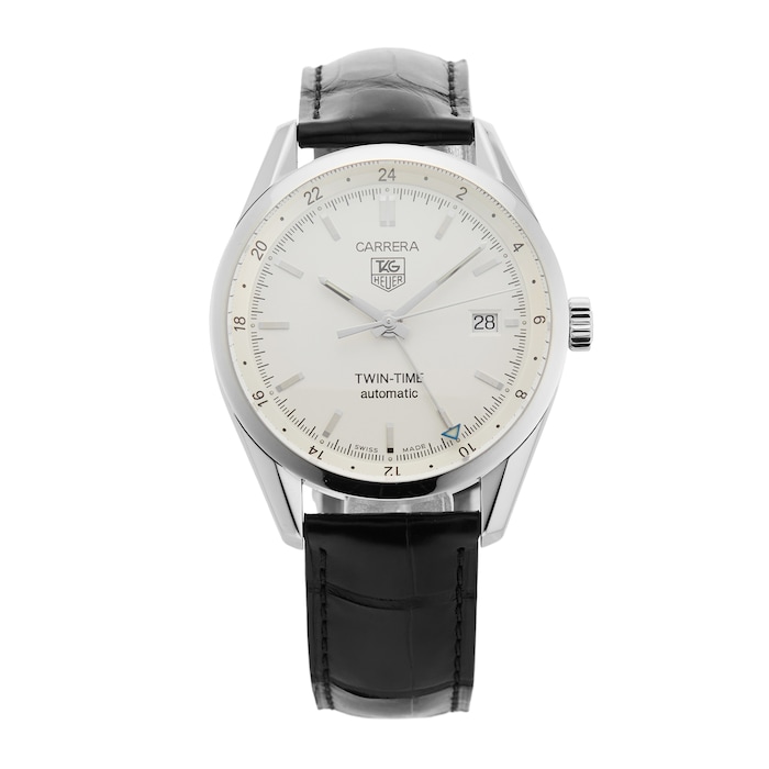 Pre-Owned TAG Heuer Carrera Twin-Time 39mm Stainless Steel