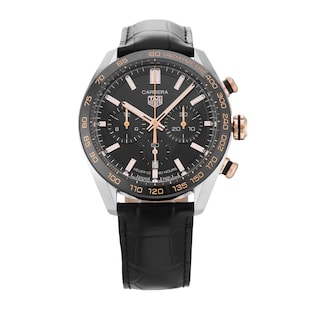 Pre-Owned TAG Heuer Carrera Chronograph Automatic 44mm Stainless Steel and Rose Gold