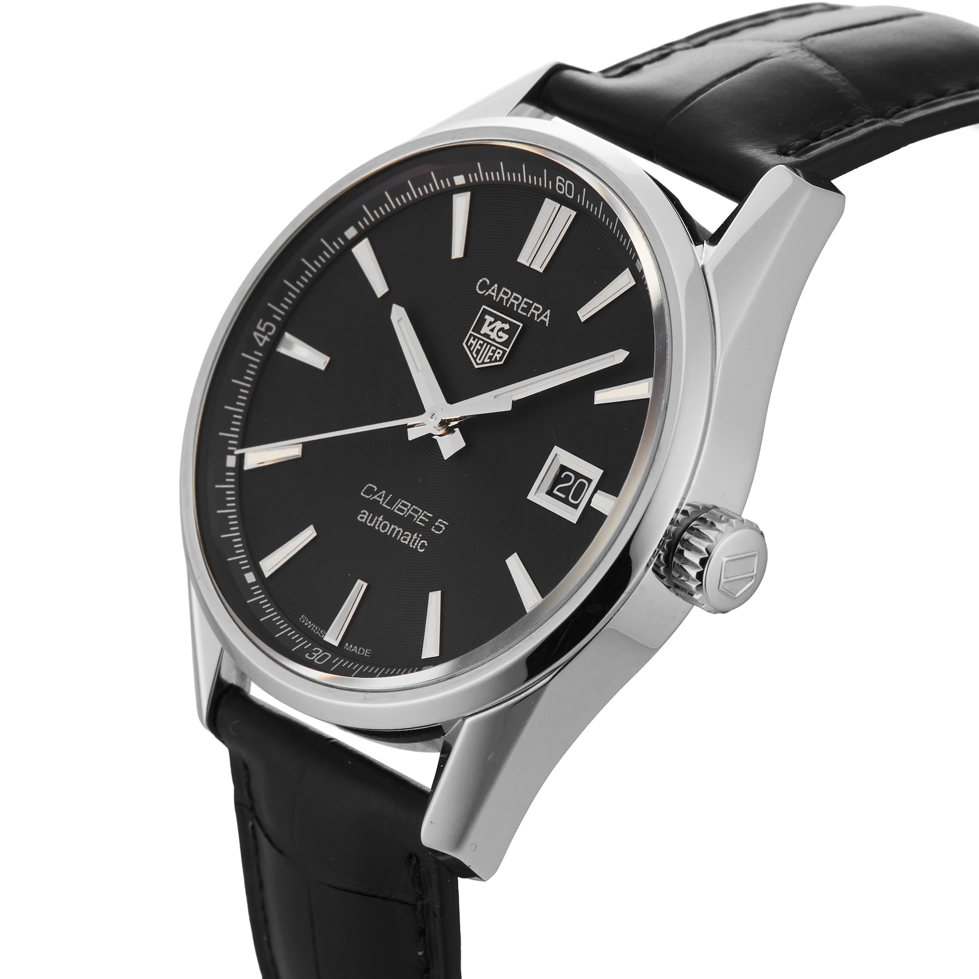 Pre-Owned TAG Heuer Carrera 39mm Stainless Steel Pre-Owned TAG Heuer Carrera 39mm Stainless Steel