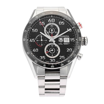Pre-Owned TAG Heuer Pre-Owned TAG Heuer Carrera 43mm Stainless Steel CAR2A10.BA0799 Pre-Owned TAG Heuer Pre-Owned TAG Heuer Carrera 43mm Stainless Steel CAR2A10.BA0799