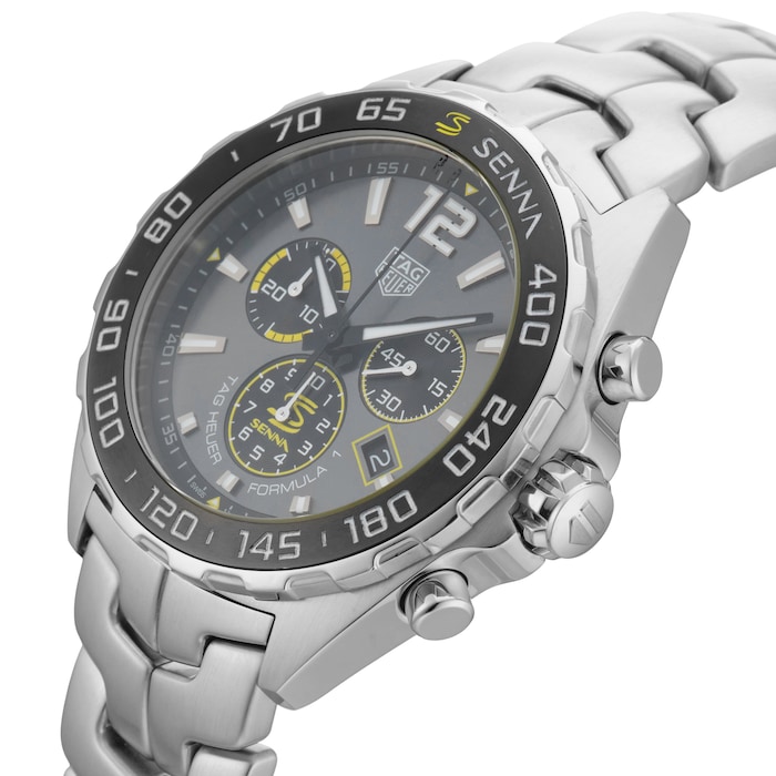 Pre-Owned TAG Heuer Formula 1 X Senna Special Edition 43mm Stainless Steel