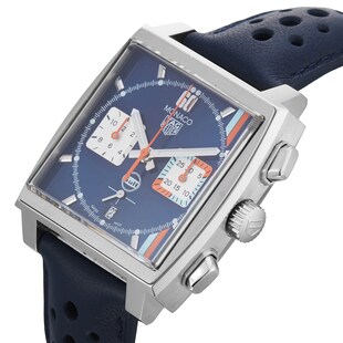 Pre-Owned TAG Heuer Monaco Chronograph x Gulf 39mm Stainless Steel