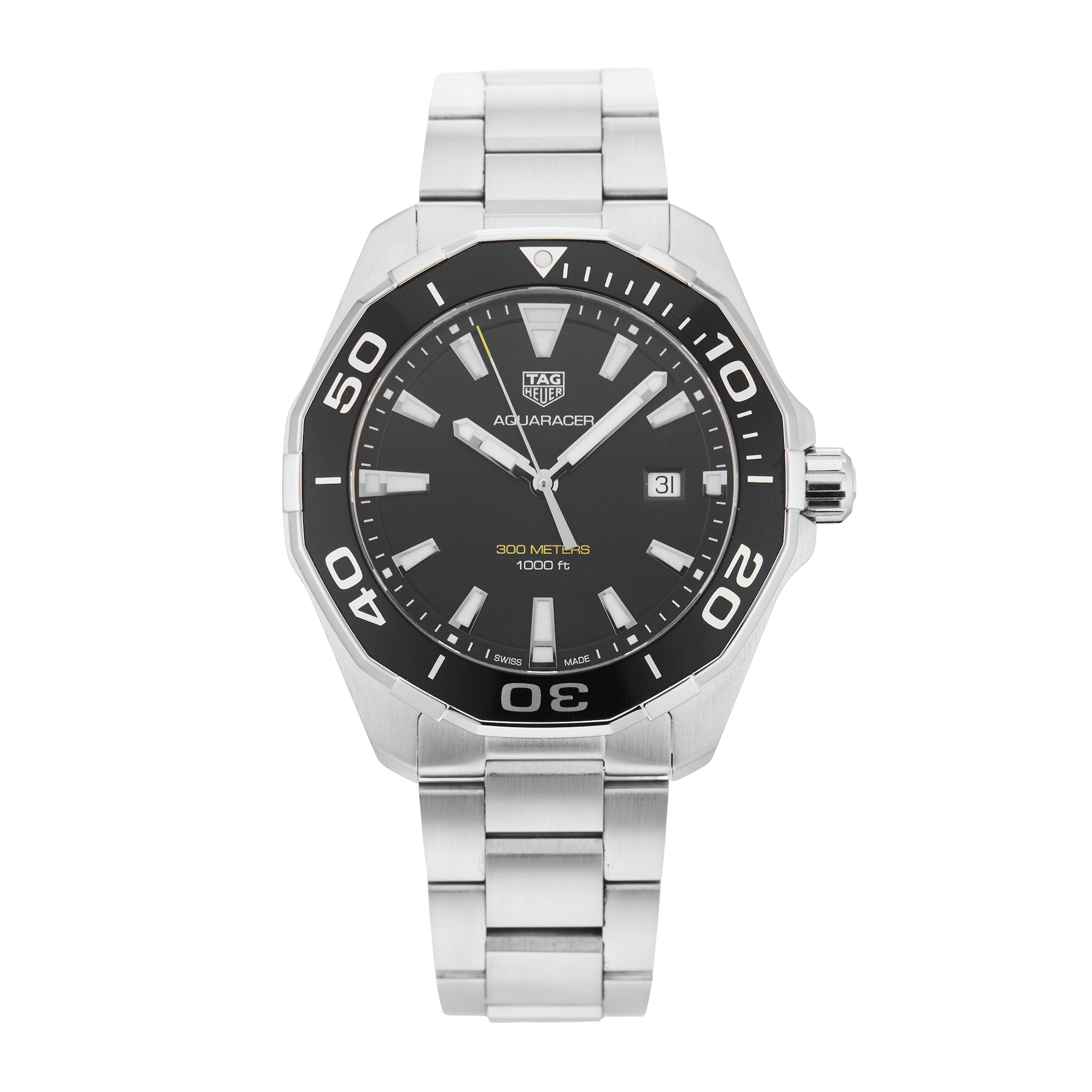 Pre-Owned TAG Heuer Aquaracer, Quartz 43mm Stainless Steel