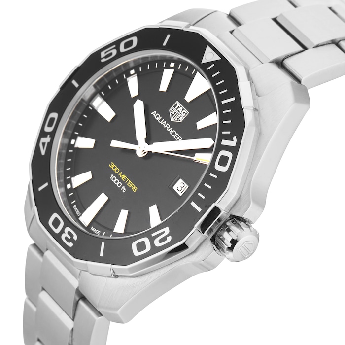 Pre-Owned TAG Heuer Aquaracer, Quartz 43mm Stainless Steel