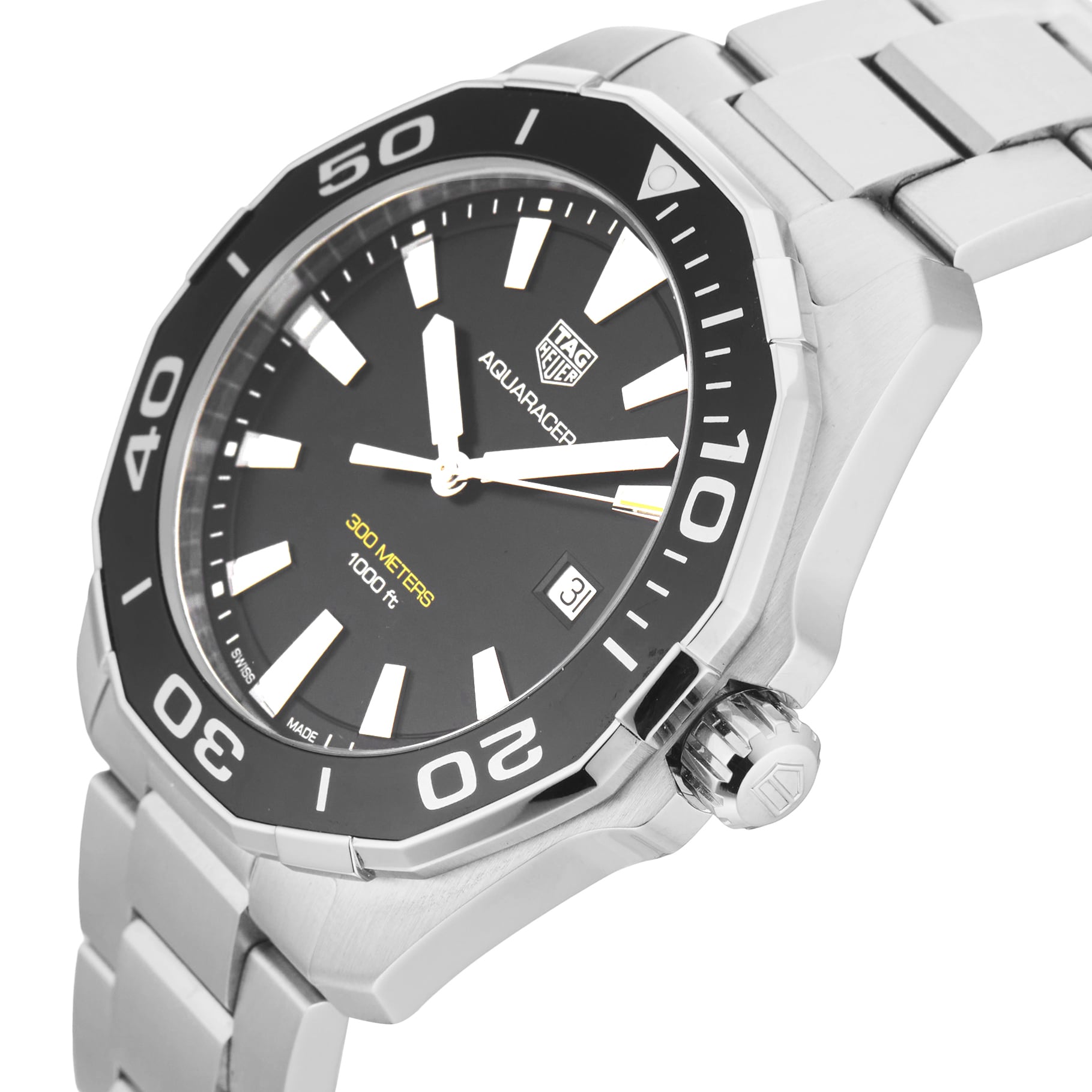 Pre-Owned TAG Heuer Aquaracer, Quartz 43mm Stainless Steel