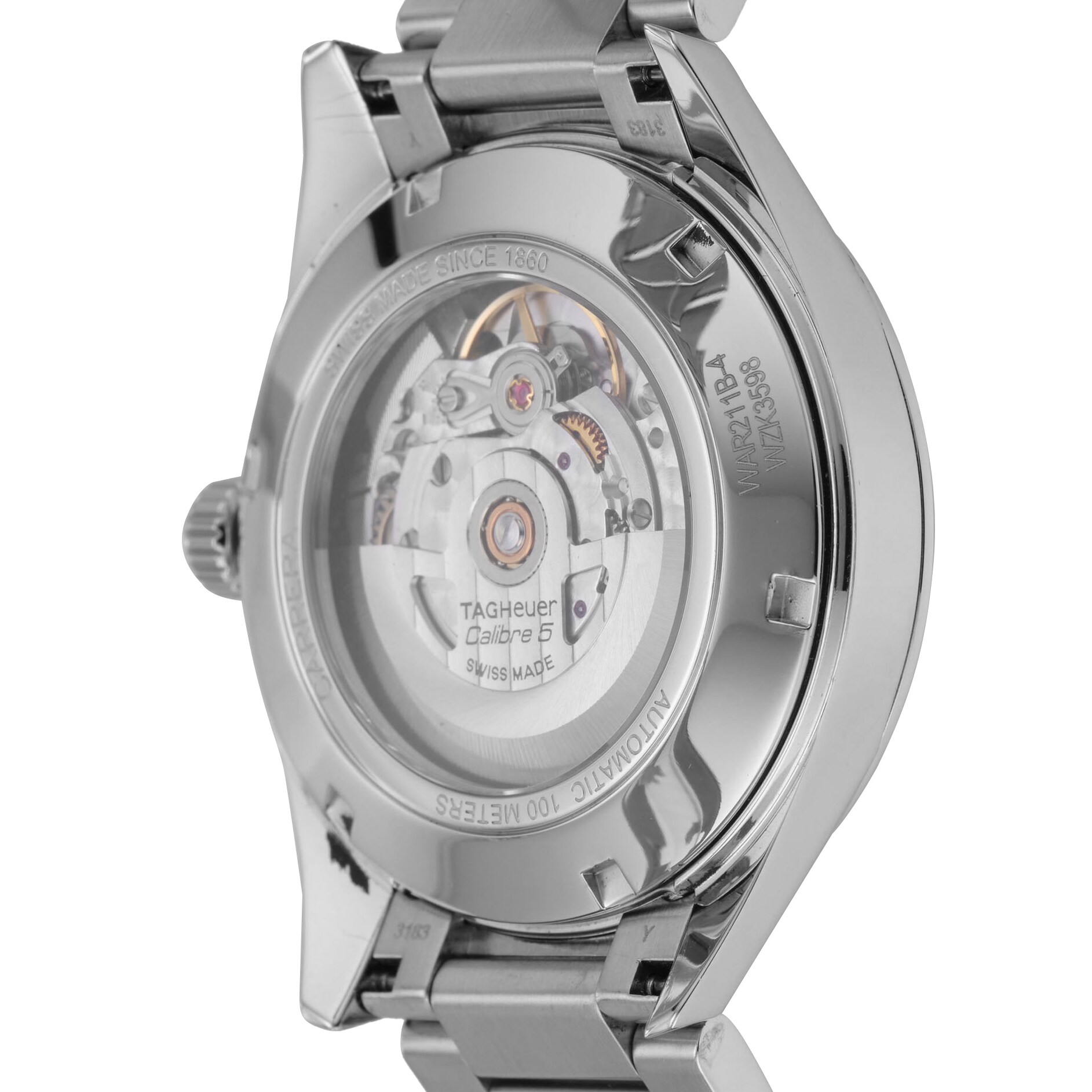 Pre-Owned TAG Heuer Carrera 39mm Stainless Steel Pre-Owned TAG Heuer Carrera 39mm Stainless Steel