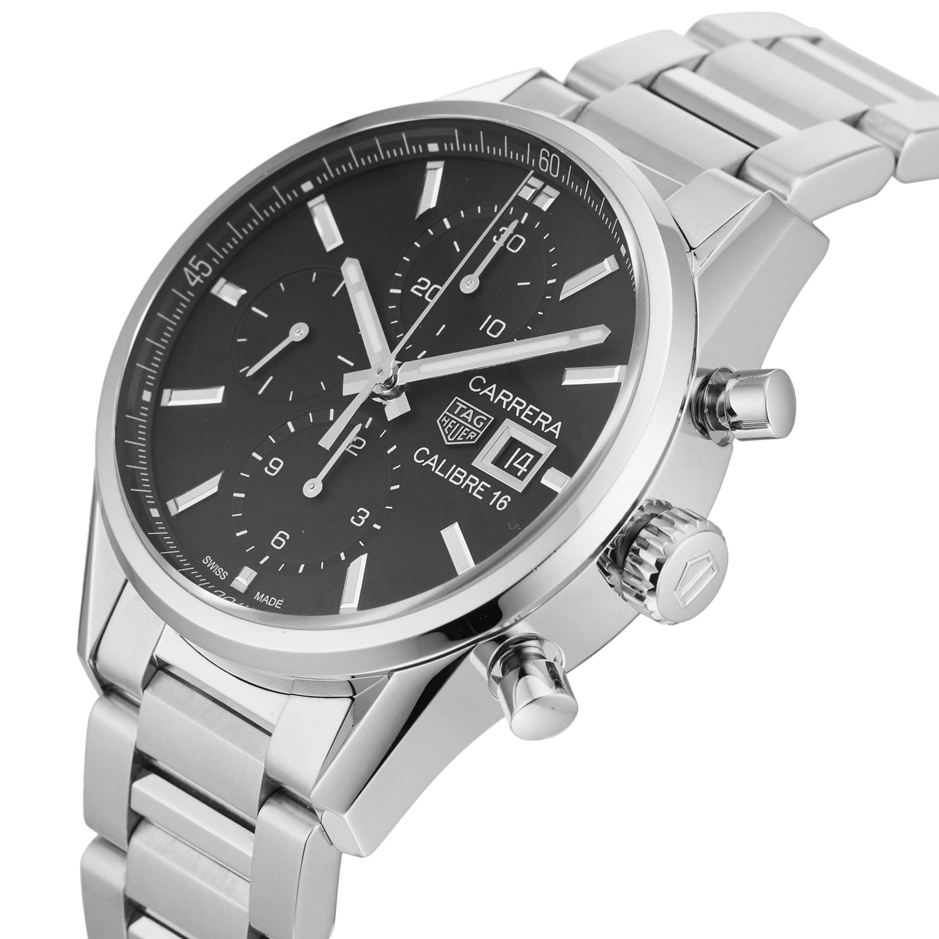 Pre-Owned TAG Heuer Carrera Chronograph 41MM Stainless Steel CBK2110.BA0715 Pre-Owned TAG Heuer Carrera Chronograph 41MM Stainless Steel CBK2110.BA0715