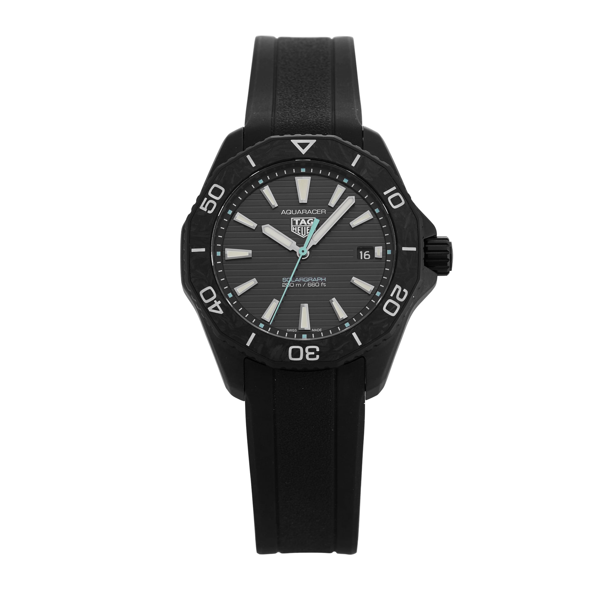 Aquaracer Professional 200 Solargraph 40mm Steel and Carbon