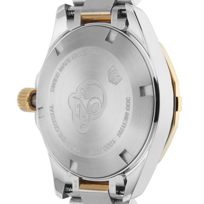 Pre-Owned TAG Heuer Aquaracer Date 32mm Stainless Steel and Yellow Gold