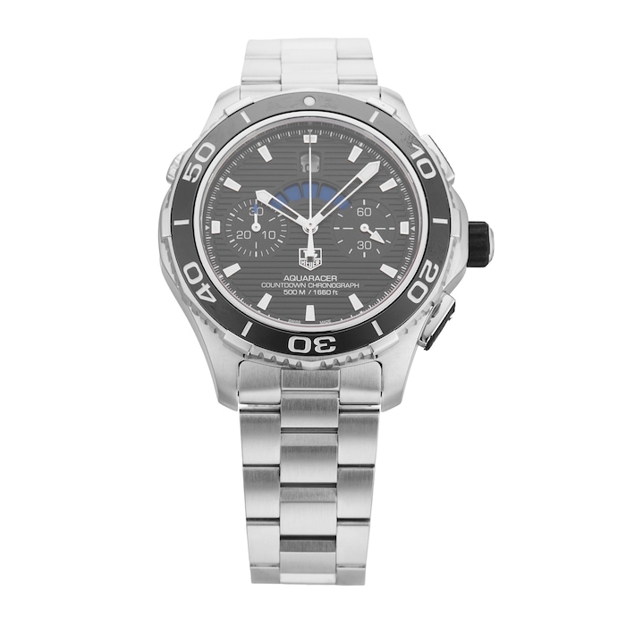 Pre-Owned TAG Heuer Aquaracer 500M Countdown Chronograph 43mm Stainless Steel