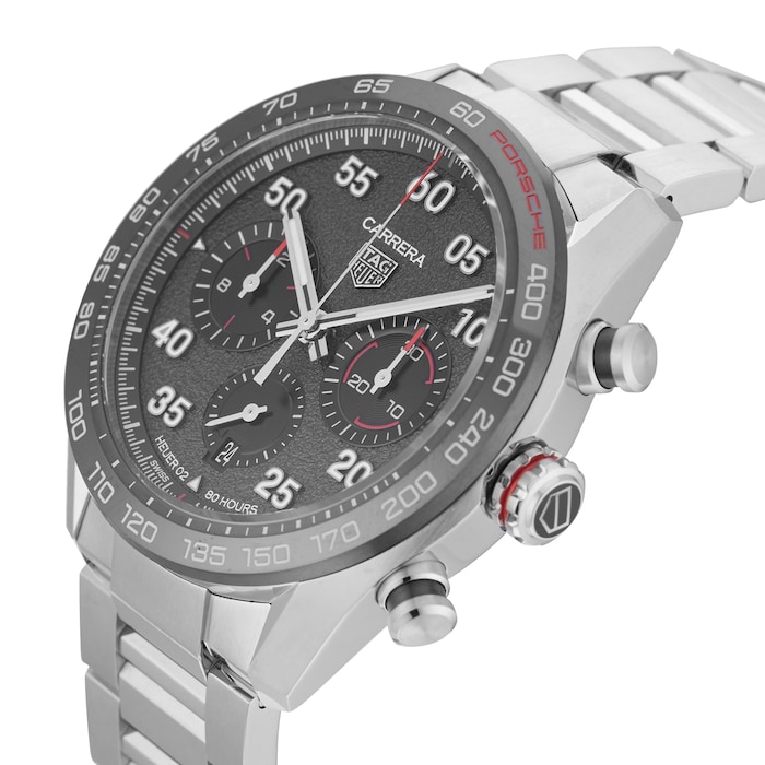 Pre-Owned TAG Heuer Carrera Chronograph X Porsche 44mm Stainless Steel