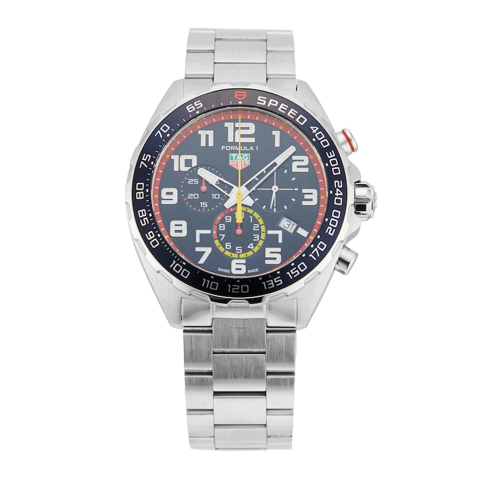 Pre-Owned TAG Heuer Formula 1 Chronograph X Red Bull Racing 43mm Stainless Steel