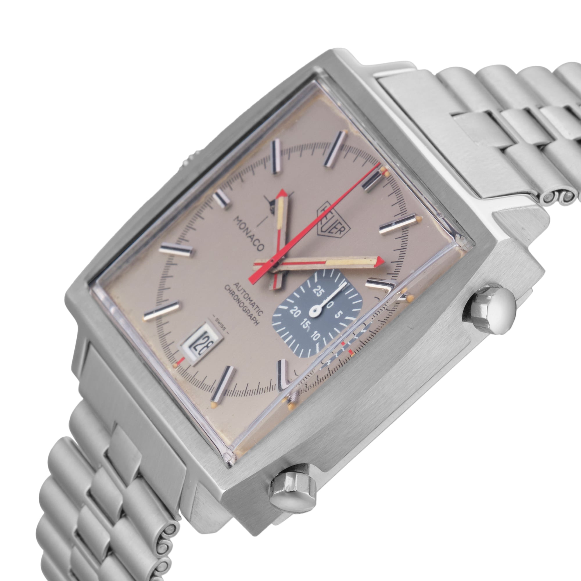 Vintage TAG Heuer Monaco 1533 Steve McQueen 40mm Stainless Steel