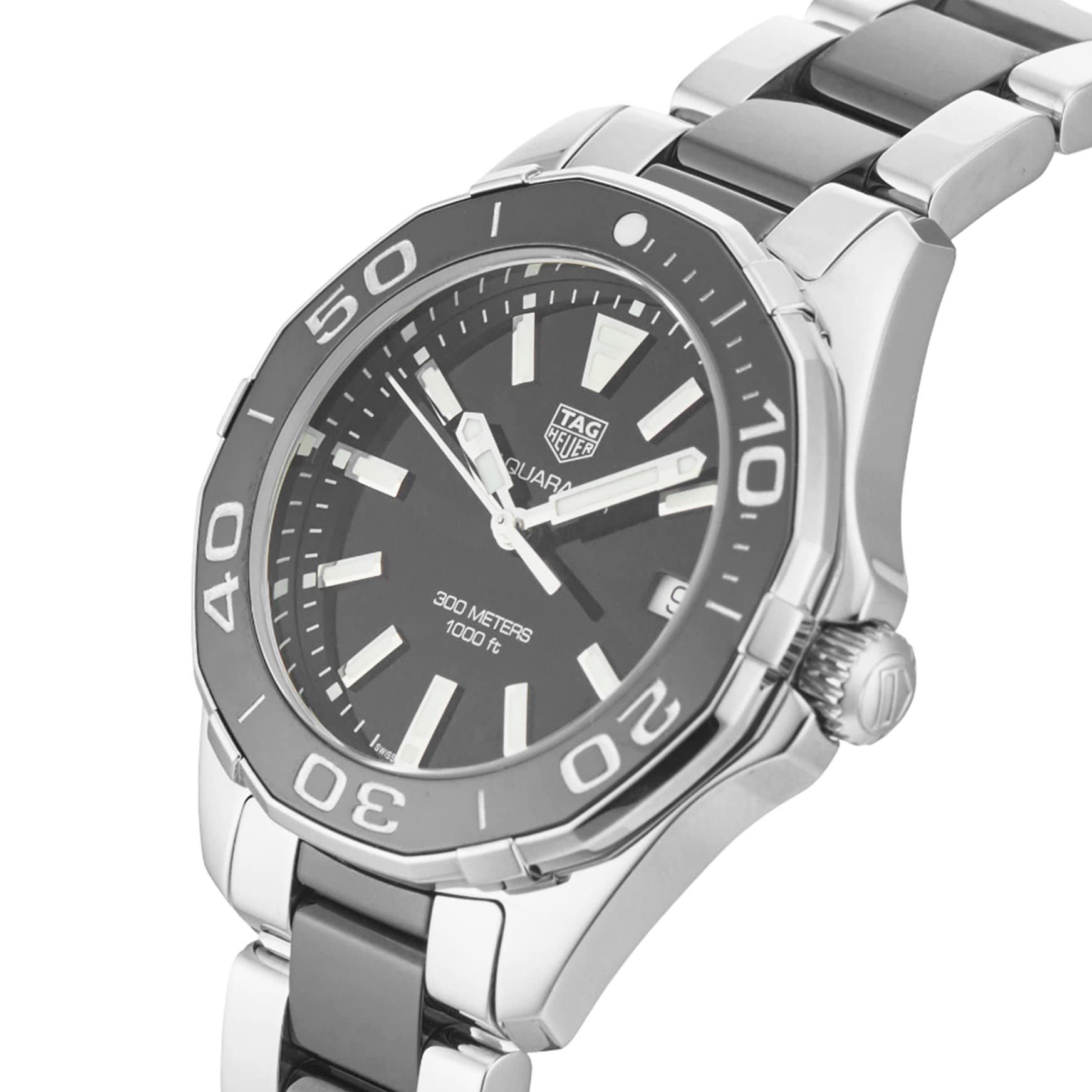 Pre-Owned TAG Heuer Aquaracer Quartz 35 mm Stainless Steel and Ceramic