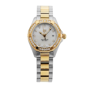 Pre-Owned TAG Heuer Aquaracer Date 27MM Stainless Steel and Yellow Gold PVD