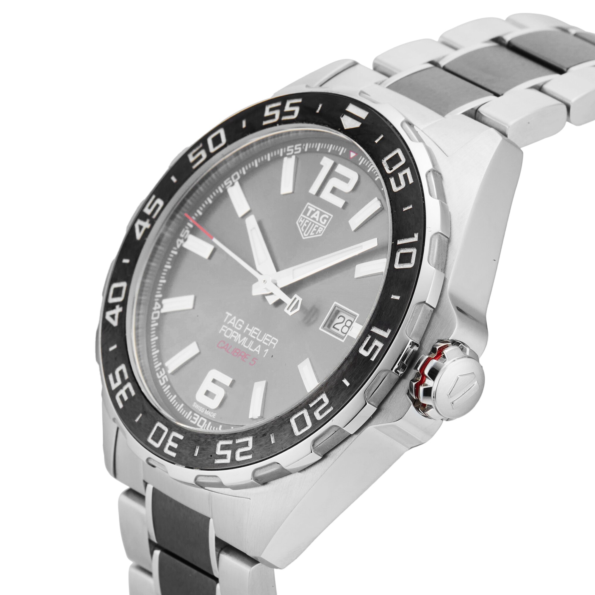 Pre-Owned TAG Heuer Formula 1 Date Automatic 43mm Stainless Steel and Ceramic Pre-Owned TAG Heuer Formula 1 Date Automatic 43mm Stainless Steel and Ceramic