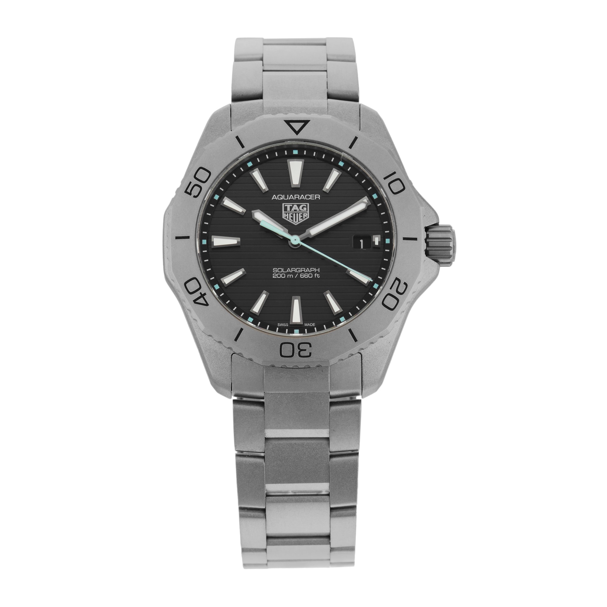 Pre-Owned TAG Heuer Aquaracer Professional 200 Solargraph 40mm Titanium
