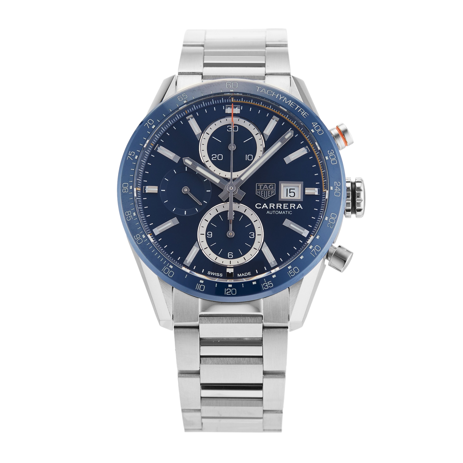 Pre-Owned TAG Heuer Carrera Chronograph 41mm Stainless Steel CBM2112.BA0651