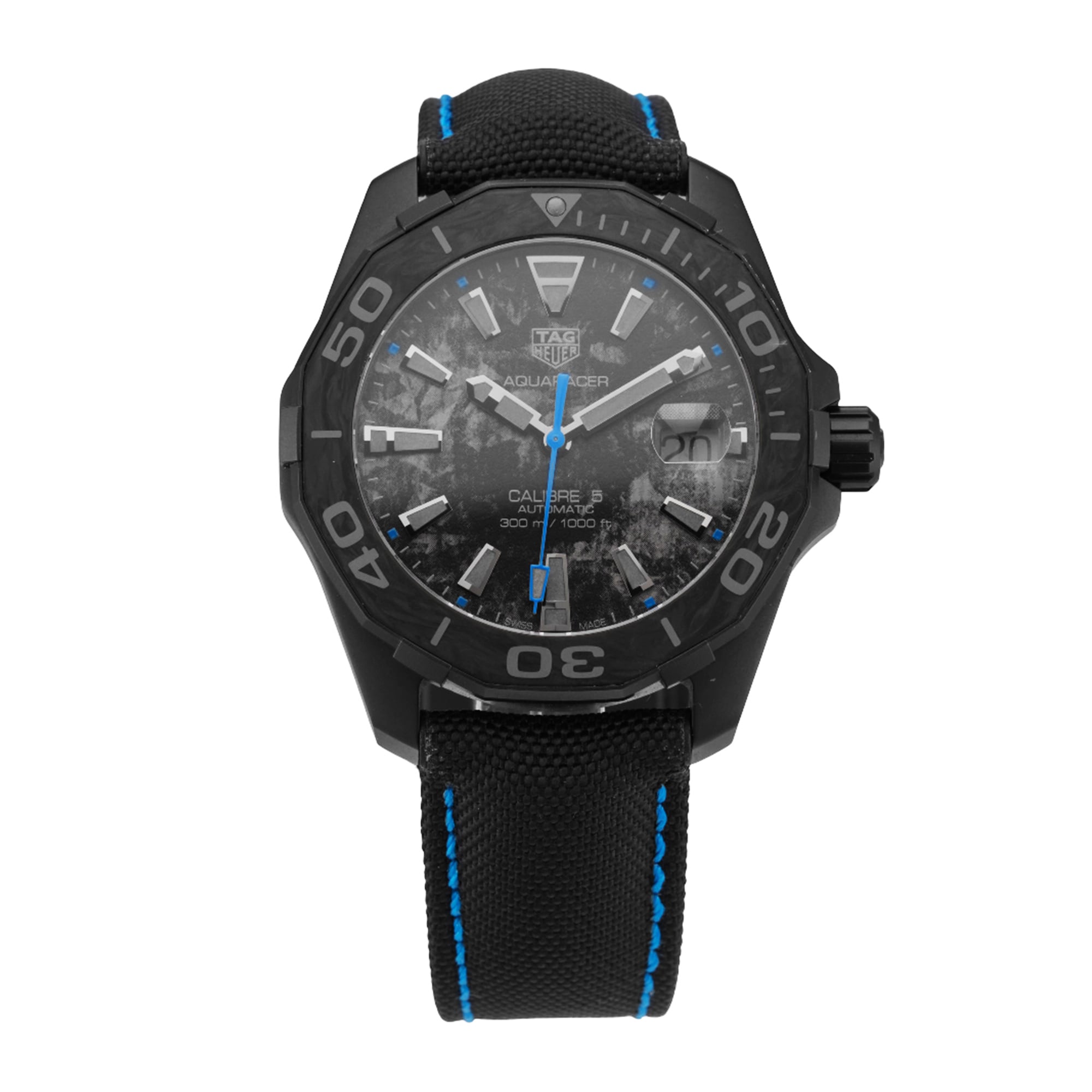 Pre-Owned TAG Heuer Aquaracer Limited Edition 41mm Titanium and Carbon Pre-Owned TAG Heuer Aquaracer Limited Edition 41mm Titanium and Carbon