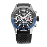 Pre-Owned TAG Heuer Carrera Chronograph Twin Time 45mm Stainless Steel and Ceramic