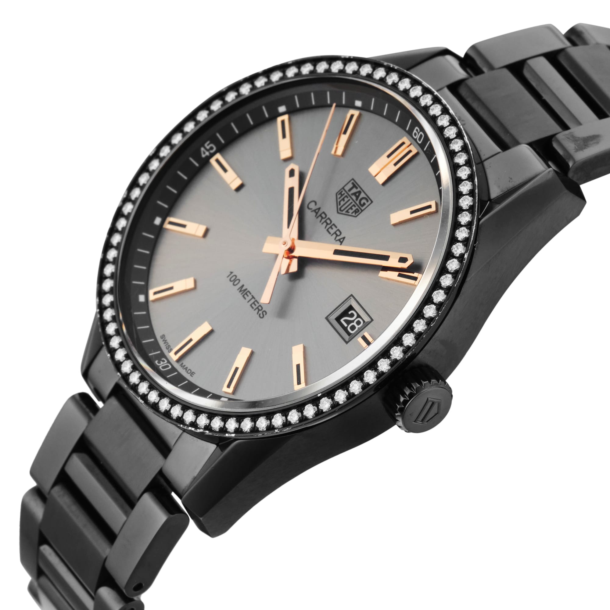 Pre-Owned TAG Heuer Carrera Lady 39mm Stainless Steel and PVD