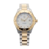 Pre-Owned TAG Heuer Aquaracer Date 32mm Stainless Steel and Yellow Gold Plated