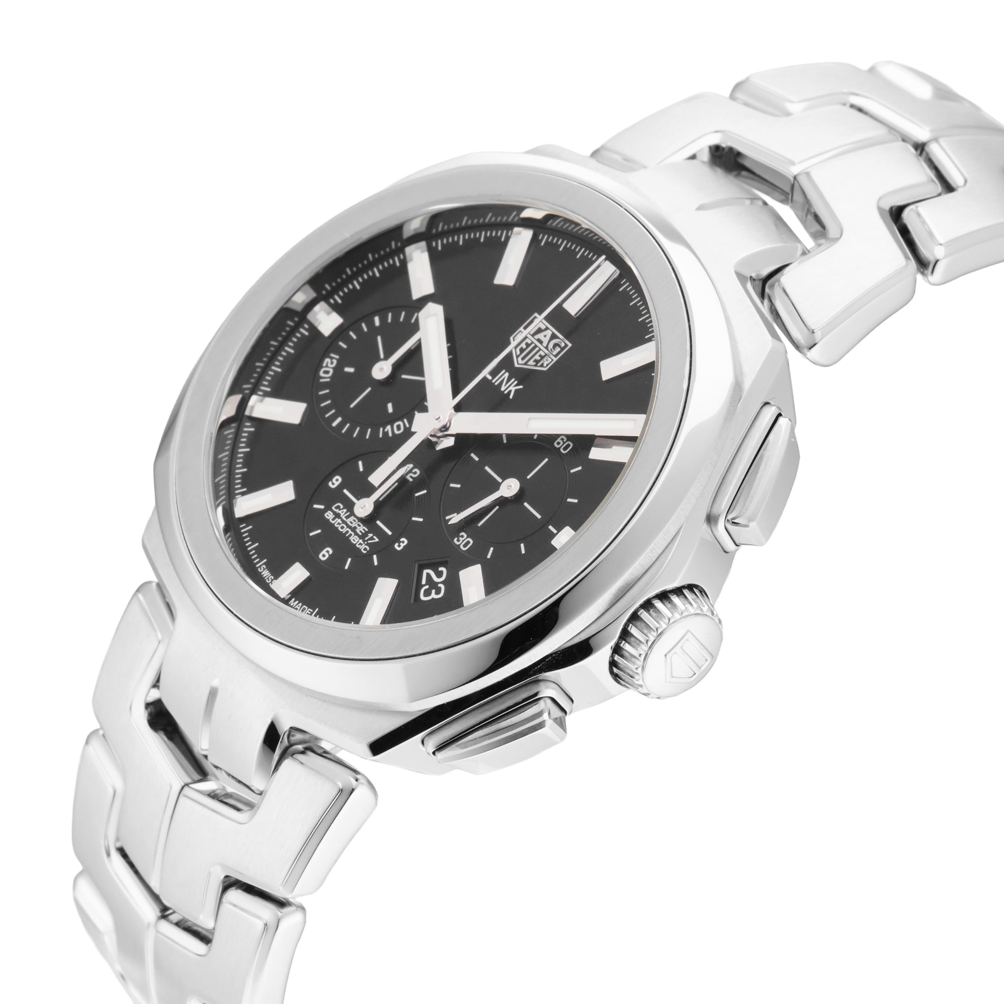 Pre-Owned TAG Heuer Link Chronograph 41mm Stainless Steel Pre-Owned TAG Heuer Link Chronograph 41mm Stainless Steel