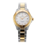 Pre-Owned TAG Heuer Aquaracer Date 32mm Stainless Steel and Yellow Gold