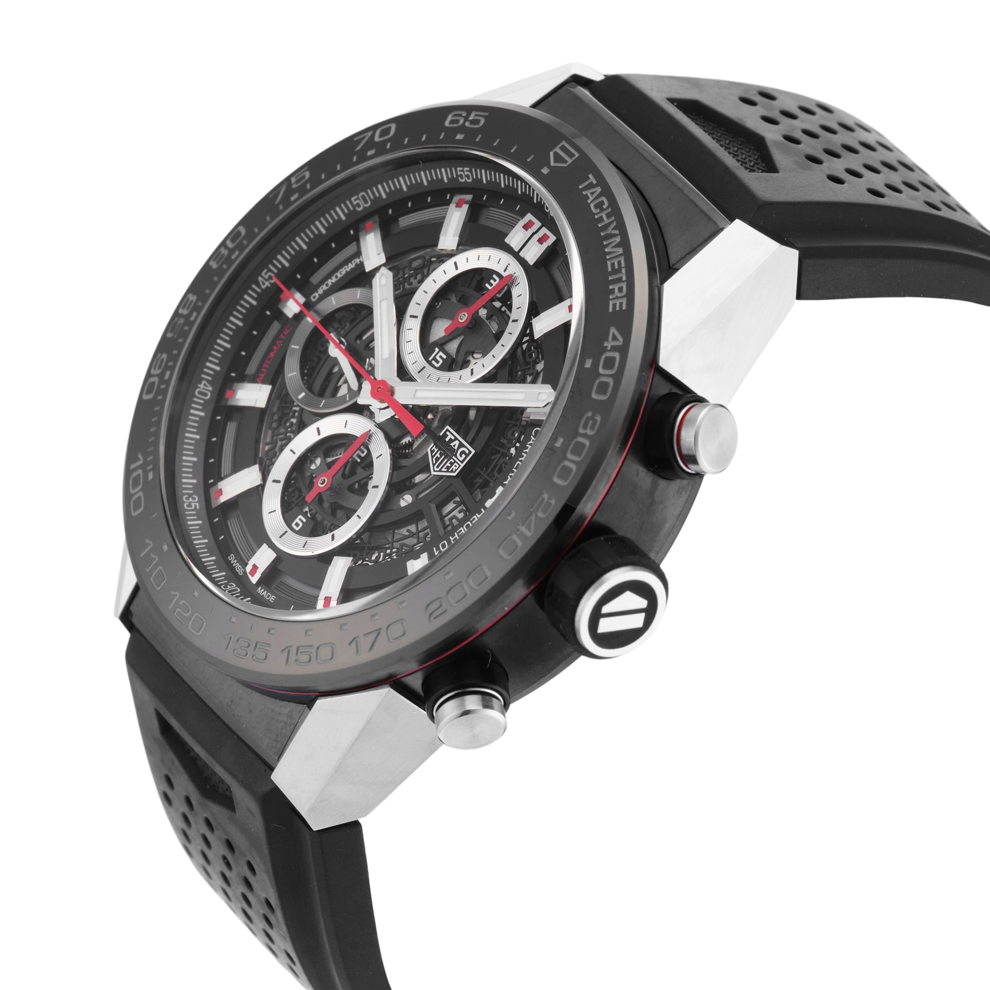 Pre-Owned TAG Heuer Carrera 45mm Stainless Steel and PVD