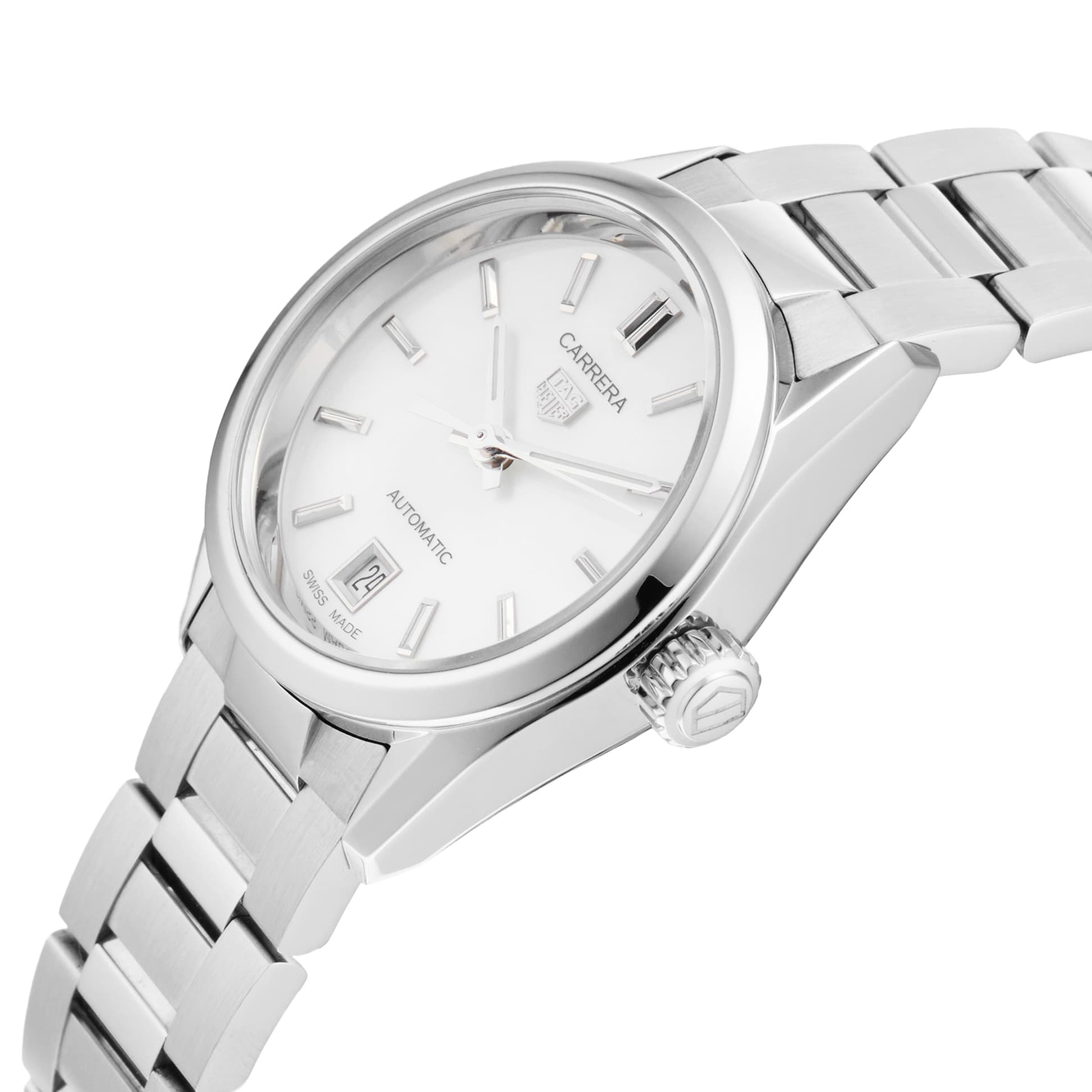 Pre-Owned TAG Heuer Carrera Date Automatic 29mm Stainless Steel Pre-Owned TAG Heuer Carrera Date Automatic 29mm Stainless Steel