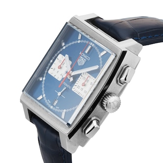 Pre-Owned TAG Heuer Monaco Chronograph 39mm Stainless Steel Pre-Owned TAG Heuer Monaco Chronograph 39mm Stainless Steel